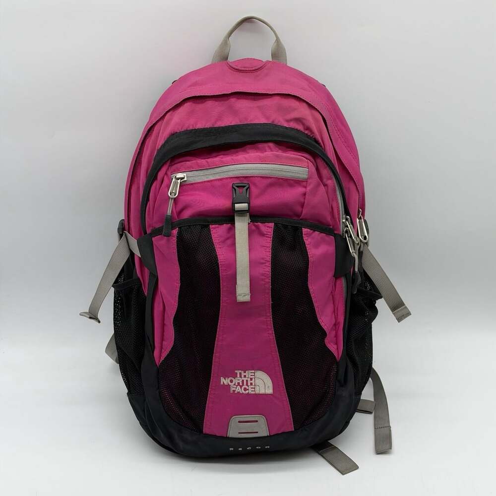 The North Face Recon 30L Pink Black Pockets Laptop Holder Padded Hiking Backpack